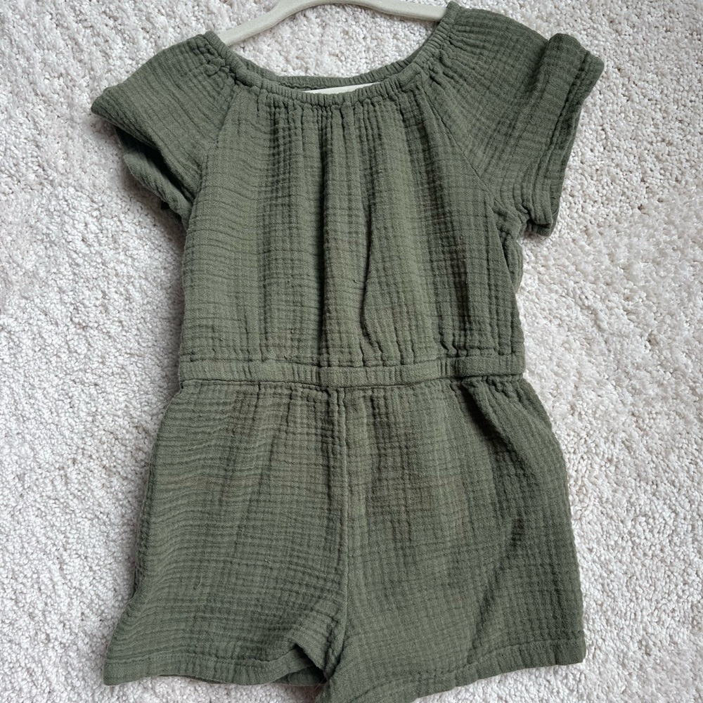 Old Navy Olive Green Romper 4T